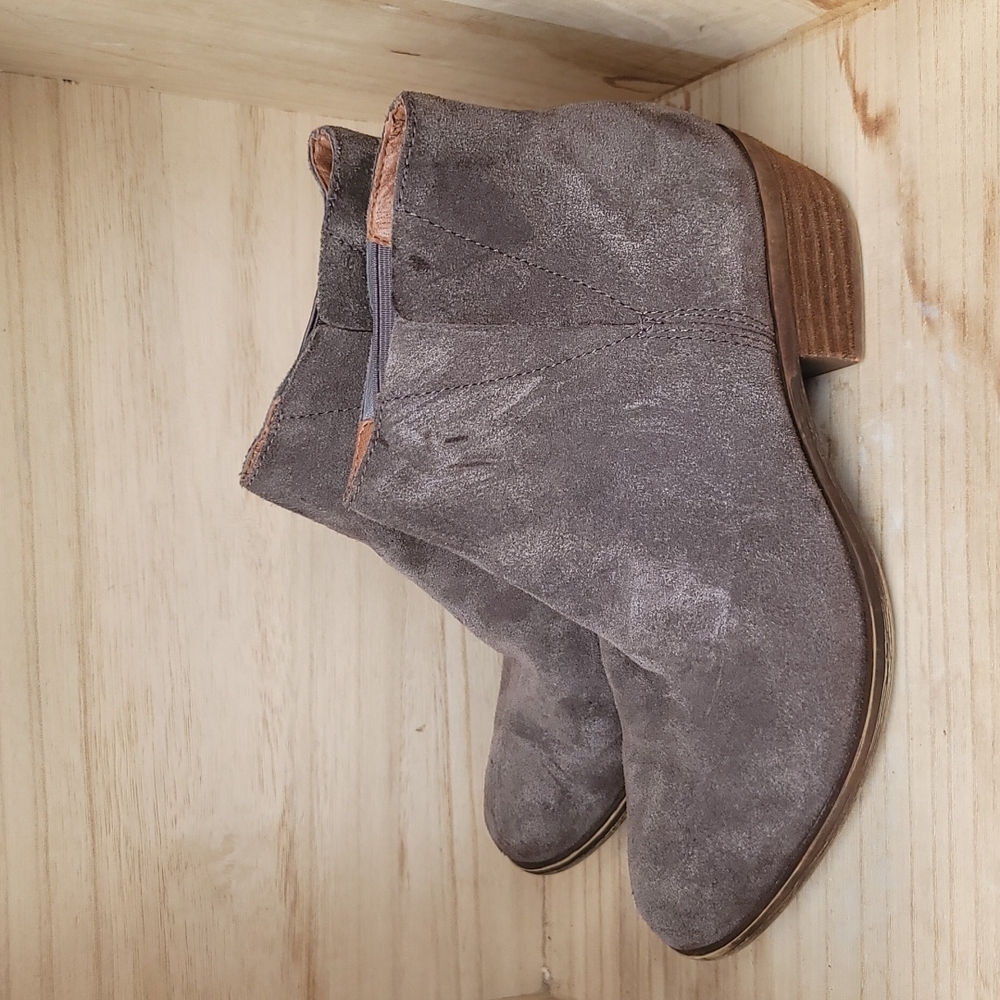 Lucky Brand Womens Suede Leather Ankle Boots - Picture 5 of 8